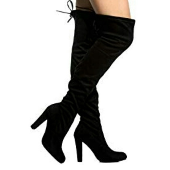 Lace up knee high boots - Picture 1 of 2